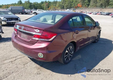 2013 Honda Civic Ex z USA, uszkodzony, nr VIN 2HGFB2F82DH535833